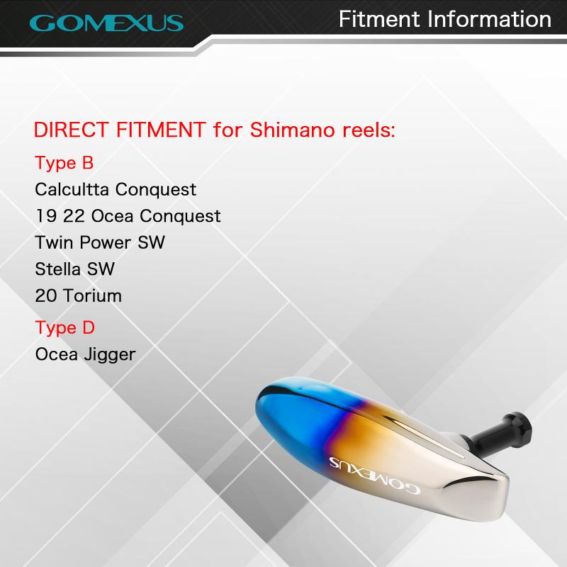 Gomexus Titanium Reel Power Knob 105mm T105