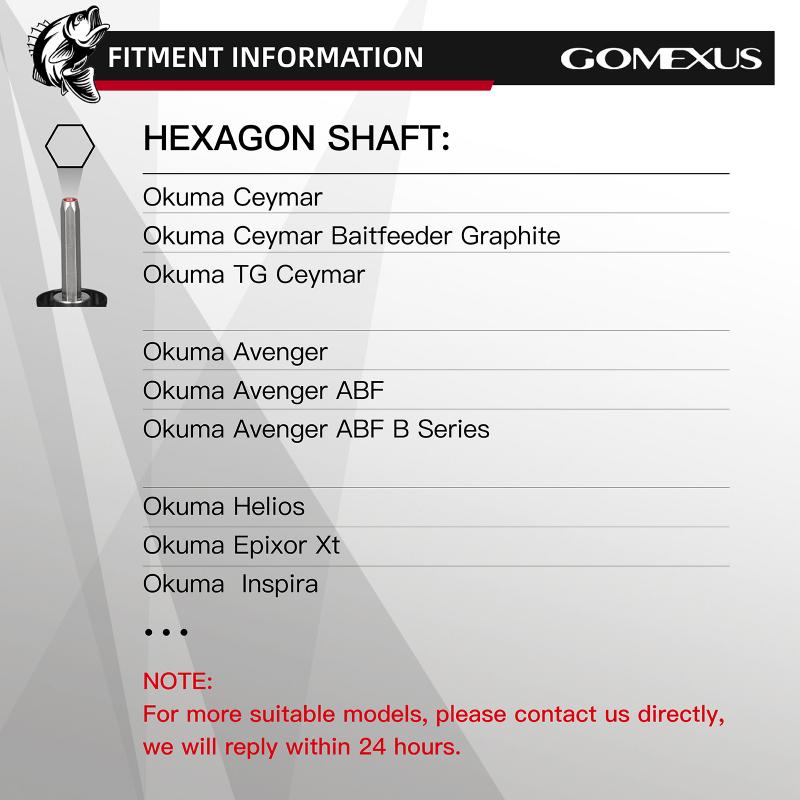 Gomexus Aluminum Handle for Okuma Ceymar MSL-L57