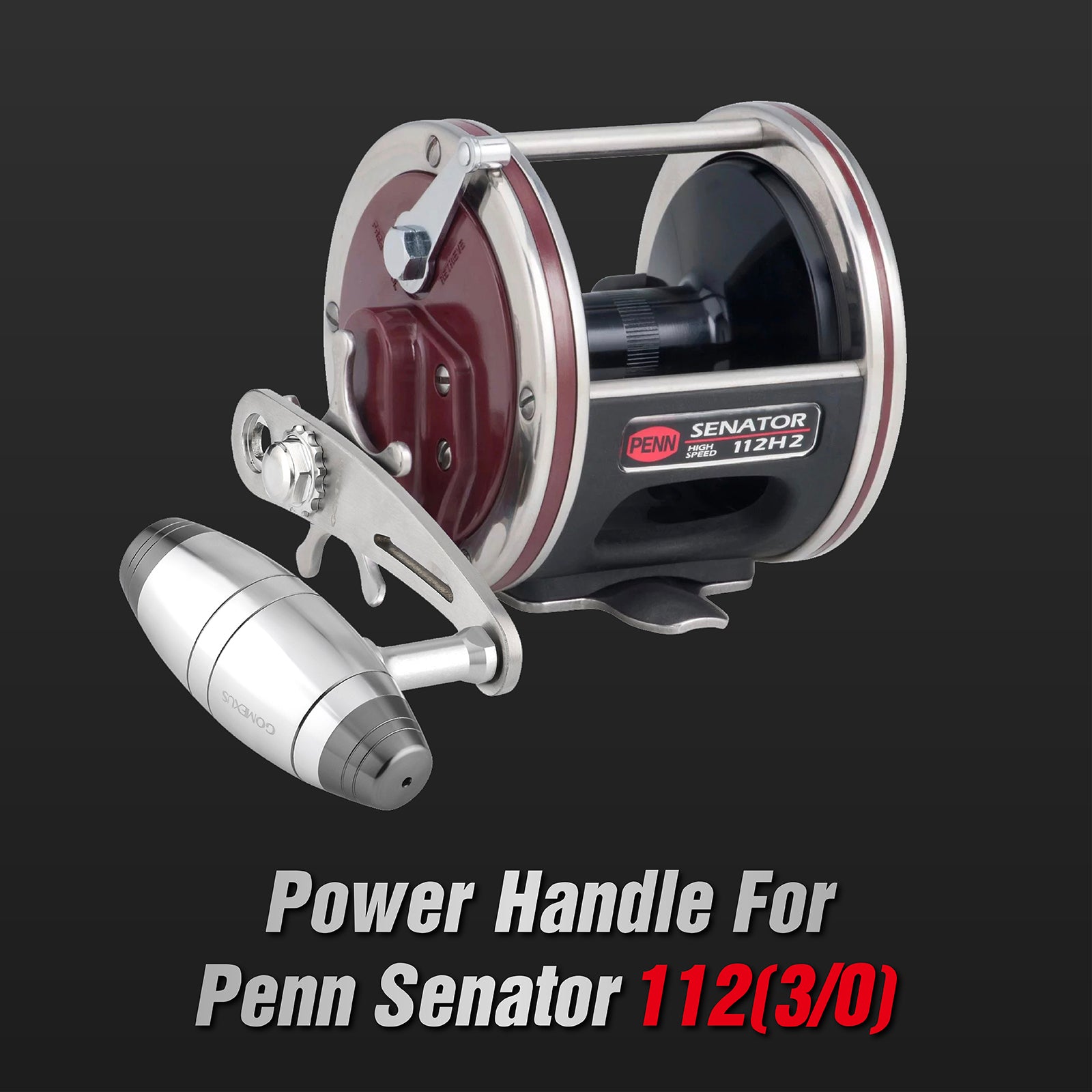 Stainless Steel Power Handle for Penn Special Senator 112 113 114 115|  Gomexus