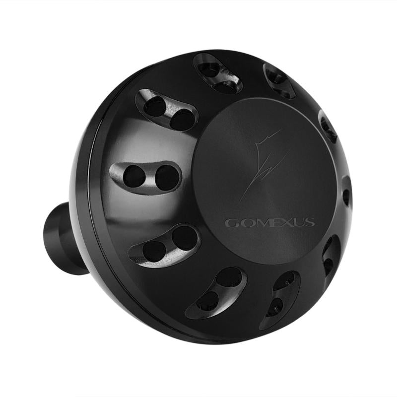 Gomexus Round Big Power Knob for Spinning Reel (Color: Black
