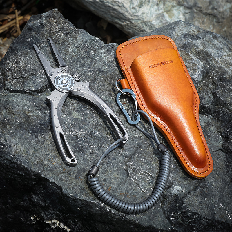 Gomexus Plier X Titanium Fishing Pliers 7'', Never Rust and Lifetime Warranty