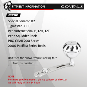 Gomexus iHandle SS92 for Penn Senator 112H 113H 114H 115H Reel Power Handle