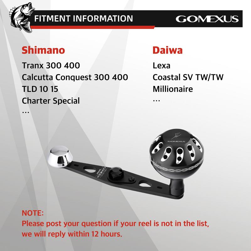 GOMEXUS Power Handle 8x5mm Compatible for Shimano Torium Tiagra