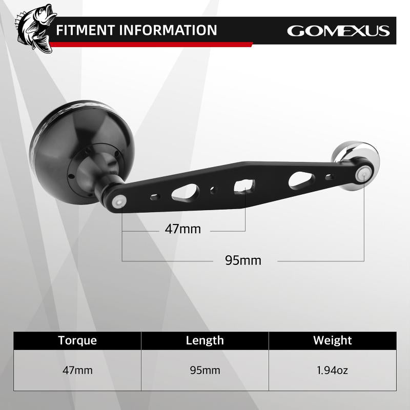 GOMEXUS Power Handle 8x5mm Compatible for Shimano Torium Tiagra