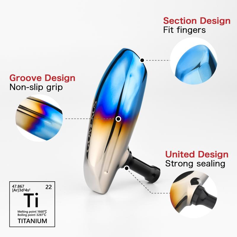 T-Bar Power Knob Titanium 105mm for Shimano Reel | Gomexus