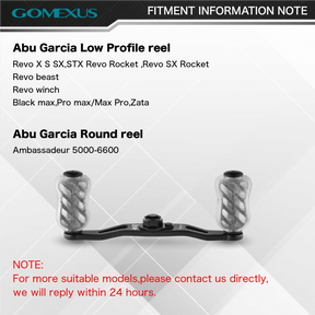 Gomexus Aluminum Handle for Baitcasting Reel with TPE Knob MBD-S20