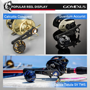 Gomexus Carbon Handle for Baitcasting Reel with Aluminum Knob LC-A38