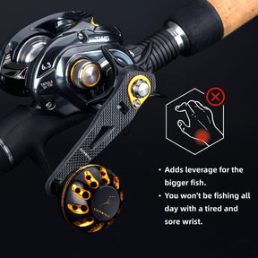 Gomexus Carbon Handle for Baitcasting Reel with Aluminum Knob LC-A38