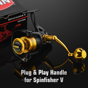 Gomexus Plug&play Aluminum Power Handle for Penn Spinfisher V 2500-4500