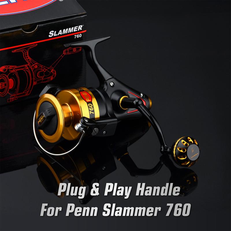 Gomexus Plug&Play Aluminum Power Handle for Penn Spinfisher 750-950ssm, for Slammer 760