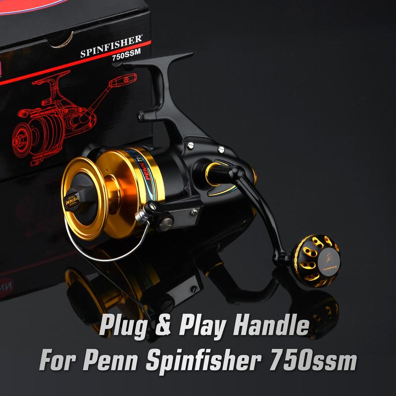 Plug-and-play handle for Penn&Daiwa