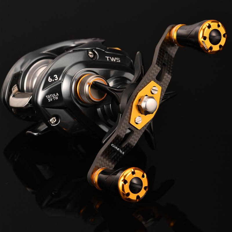 RUKE Fly Fishing Reel Handle Carbon Fiber With Cork Rusty Knob For