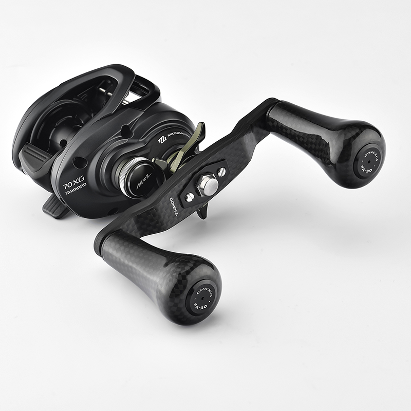  GOMEXUS Carbon Power Handle Compatible for Shimano Daiwa Baitcasting  Reel Handle with TPE Knob : Sports & Outdoors