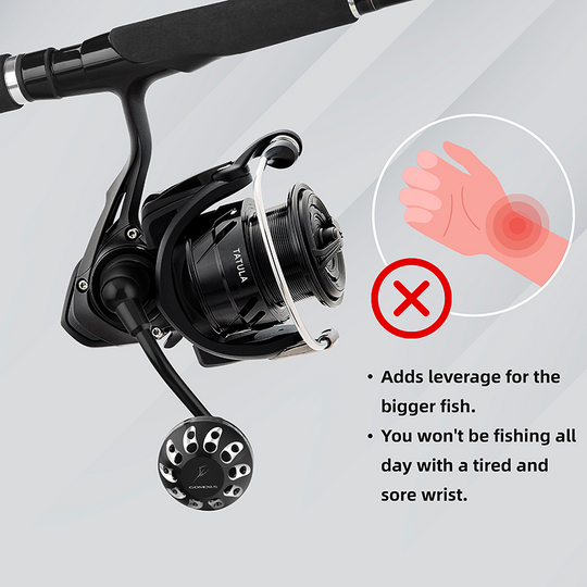 Gomexus Plug&Play Aluminum Power Handle For Daiwa Tatula LT Spinning Reel