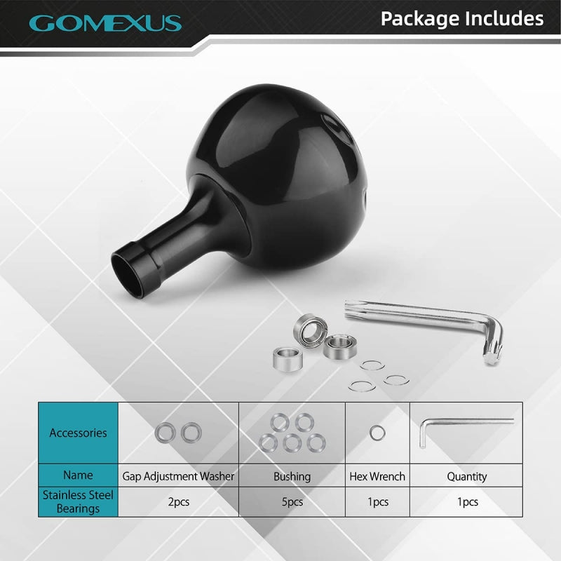 GOMEXUS Power Knob Shaft for Drill Fitment, Spinning Reels
