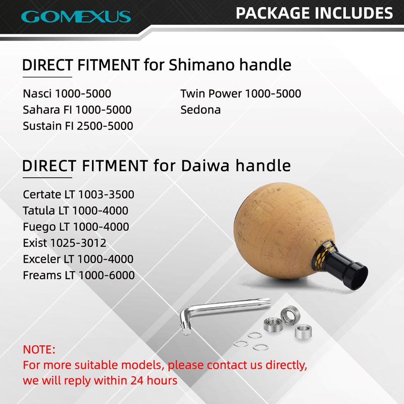 GOMEXUS Power Knob EVA for Shimano Stella 1000-4000 Daiwa Certate