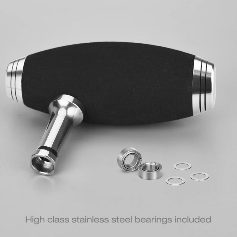 Jigging reel handle carbon fibre. with bullet / t-bar knob
