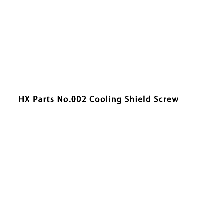 HX-onderdelen nr. 002 Schroef voor koelschild
