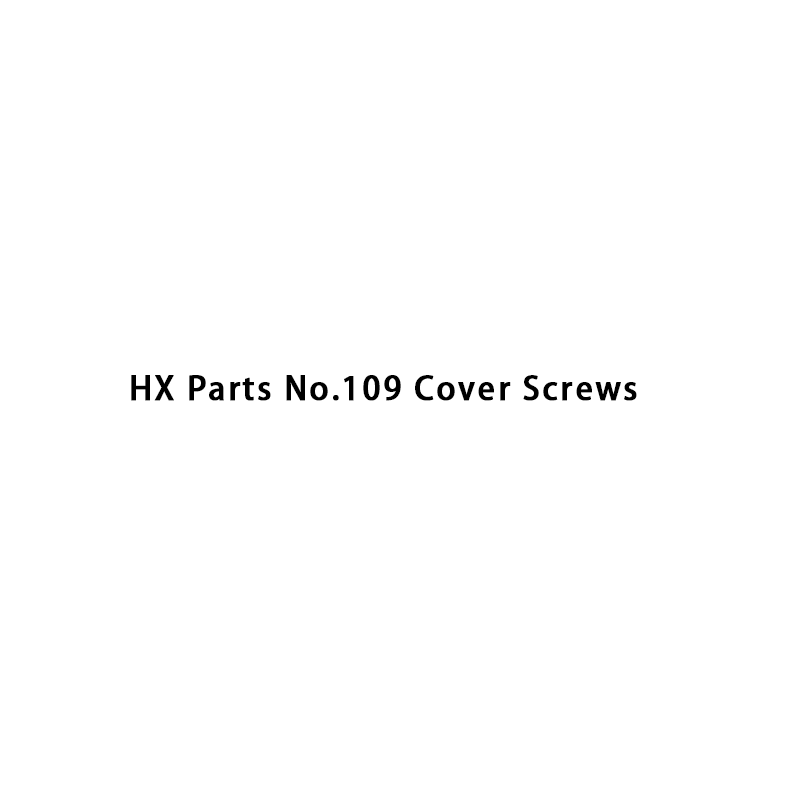 HX-onderdelen nr. 109 Dekselschroeven