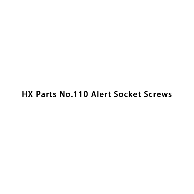 HX-onderdelen nr. 110 Alert-inbusschroeven