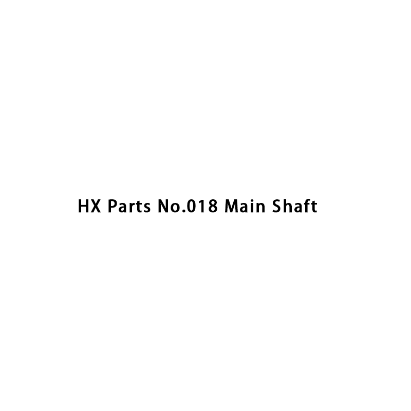 HX-onderdelen nr. 018 Hoofdas