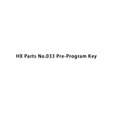 HX-onderdelen nr. 033 voorprogrammeersleutel
