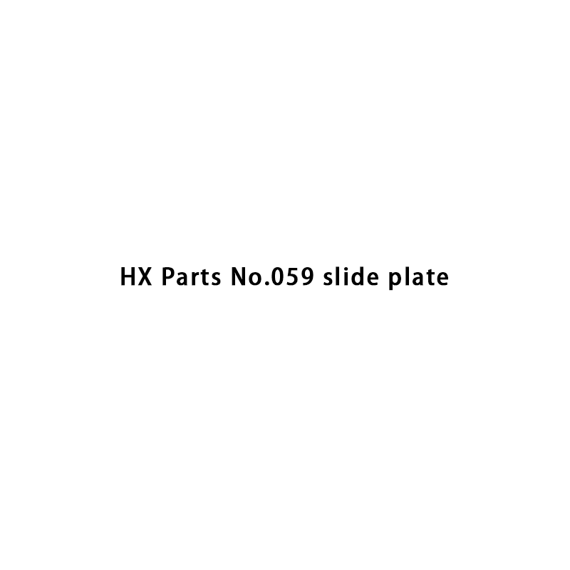 HX-onderdelen nr. 059 schuifplaat
