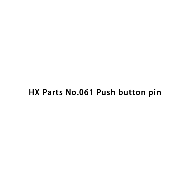 HX-onderdelen nr. 061 Drukknoppen