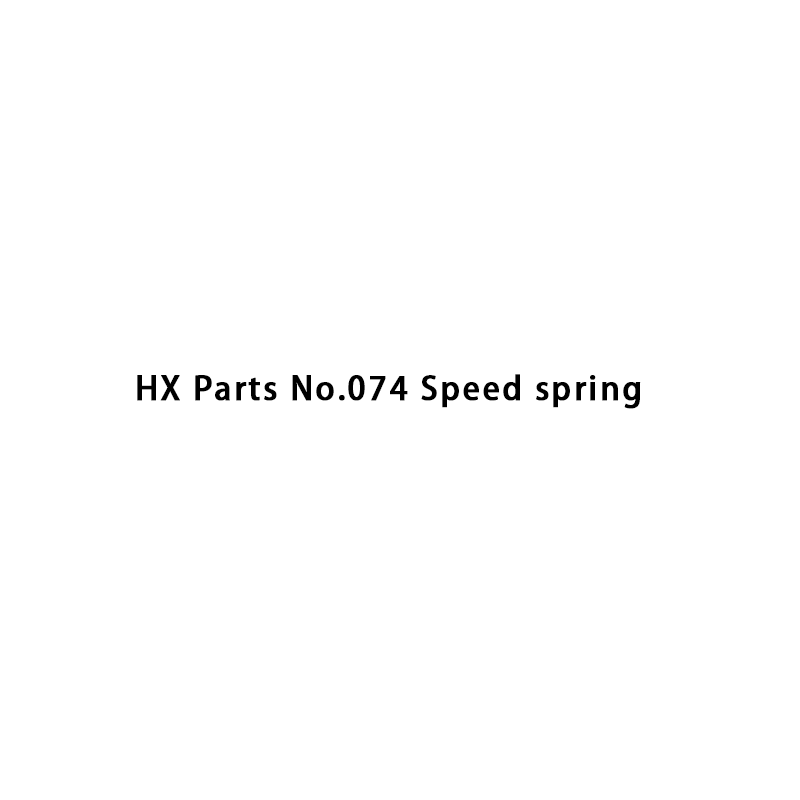 HX-onderdelen nr. 074 Snelheidsveer