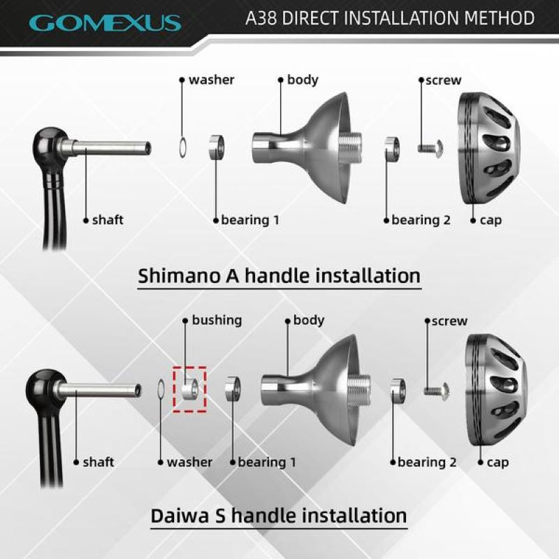Transform your Reel with Gomexus Power Knob 30 mm