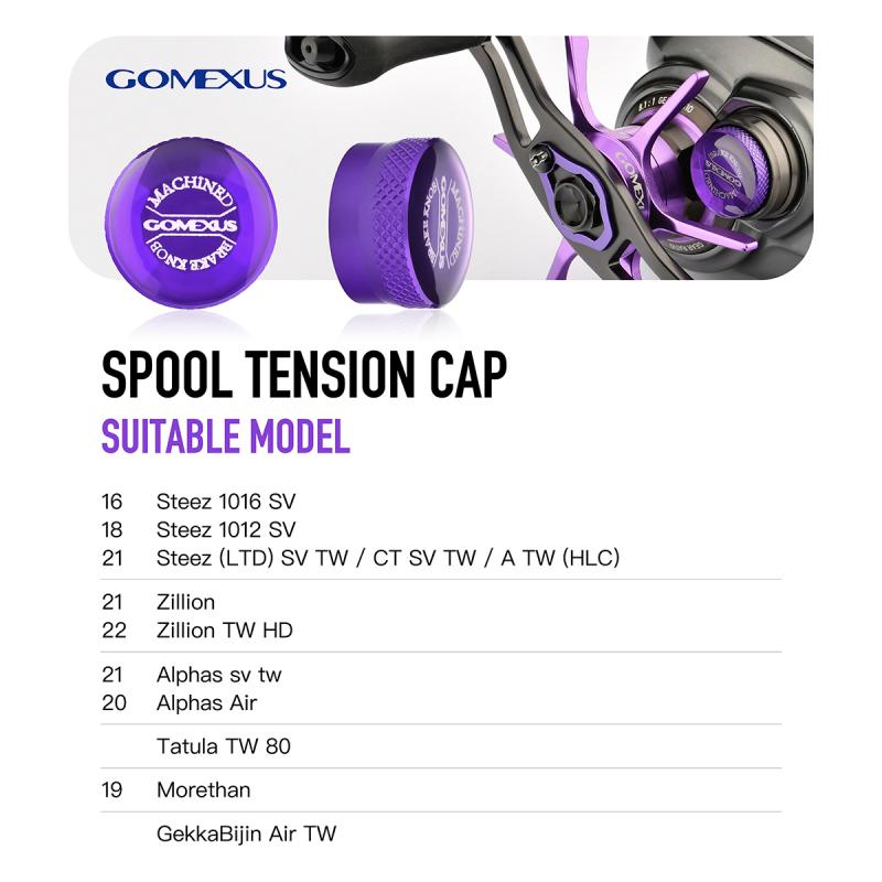 Gomexus Aluminum Spool Tension Knob Cap