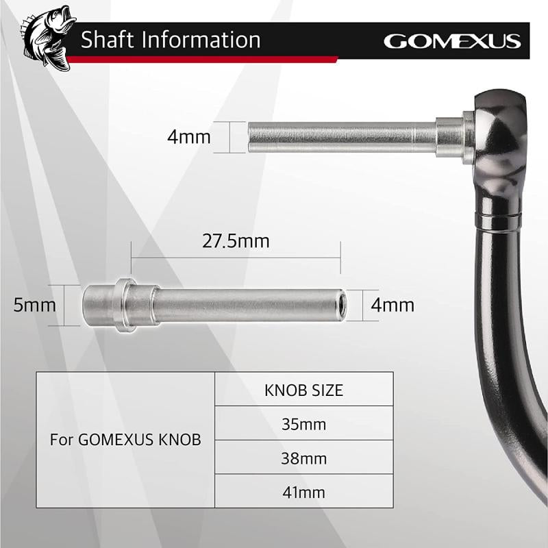 GOMEXUS PLUG & PLAY ALUMINUM POWER HANDLE FOR DAIWA BG REELS 35mm 38mm 41mm