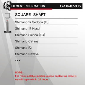 Gomexus Aluminum Handle for Shimano 17 Nasci MSL-L57