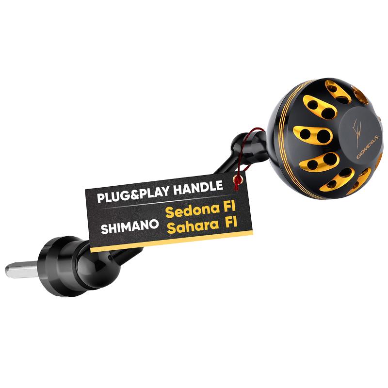 Shimano 105mm Power Handle kit, Gold, EVA knobs (16GRAB200H) - Handles, casting  reels - Tuning Parts