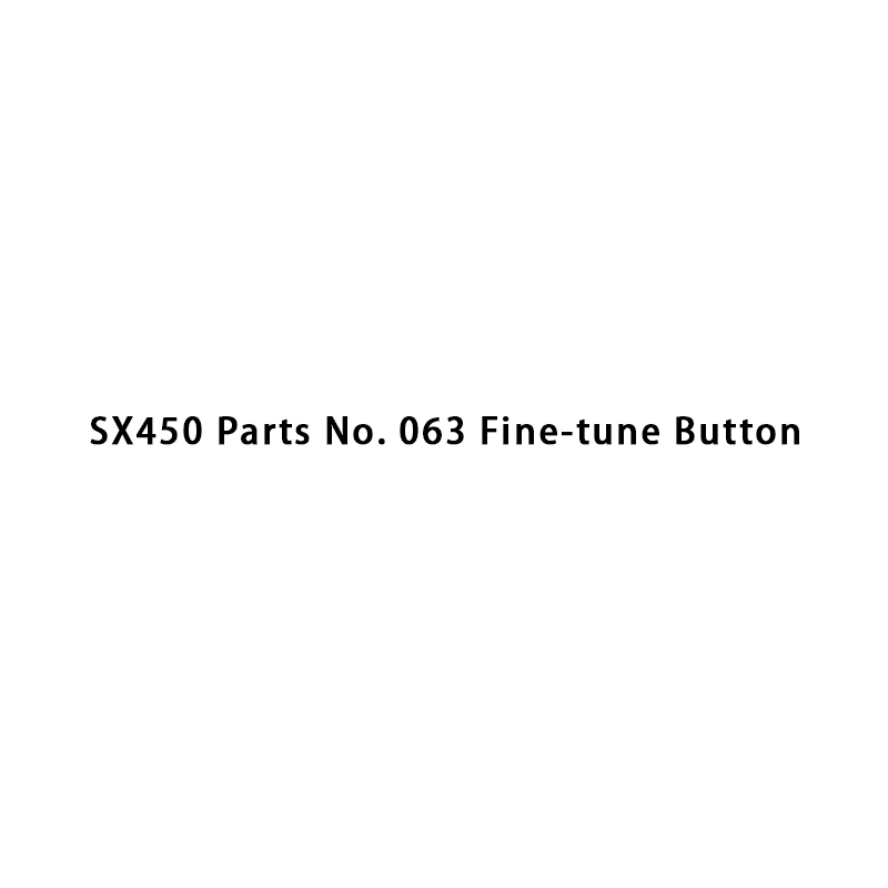 Pièces SX450 n° 063 Bouton de réglage fin