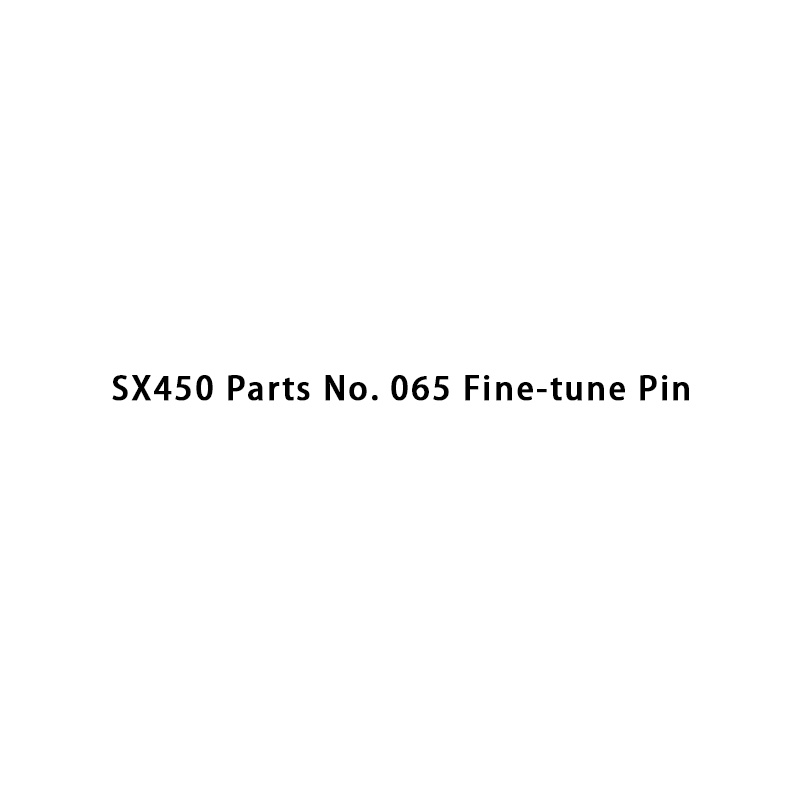 SX450 Onderdeelnr. 065 Pin voor fijnafstelling