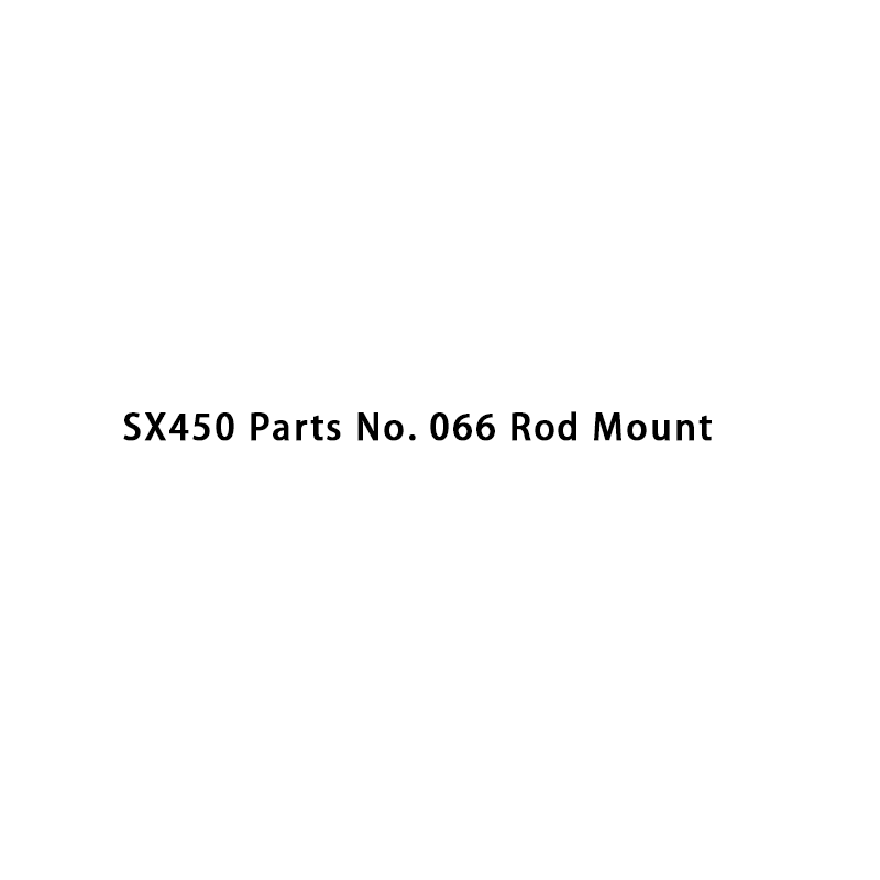 SX450 Onderdeelnr. 066 Stangmontage (klemstijl)
