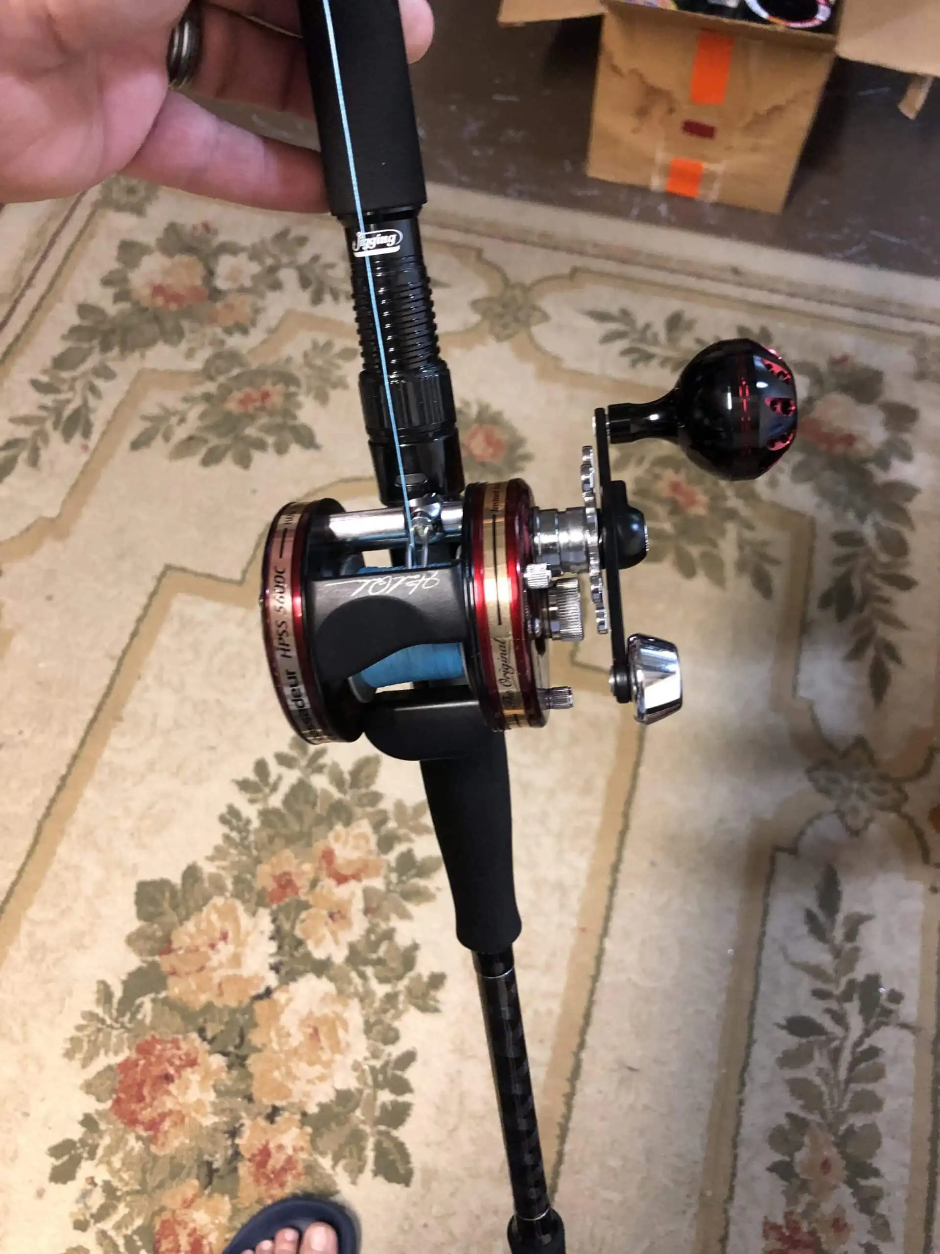 Gomexus Catfishing Handle for Conventional Reel Abu Garcia Ambassadeur