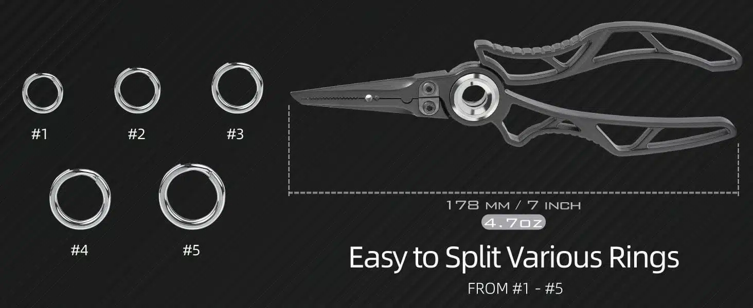 Tool for splitting various ring sizes.
