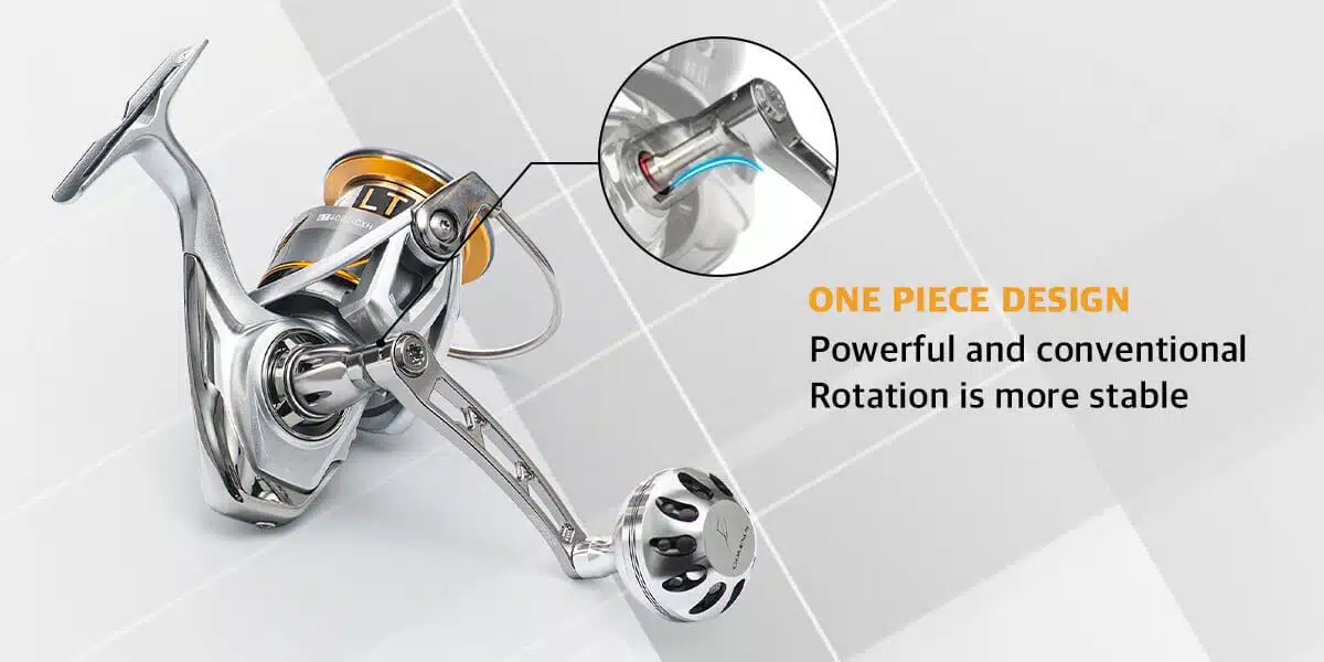 Gomexus Aluminum Handle for Shimano Spinning Reel LMY-A38 4 68mm handle length