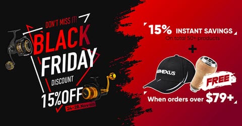 Gomexus Black Friday Tackle Deals - Up to 20% Off + Free Gifts