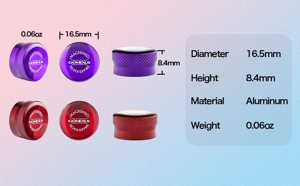 Gomexus Aluminum Brake Knob 1 Gomexus tension knob cap