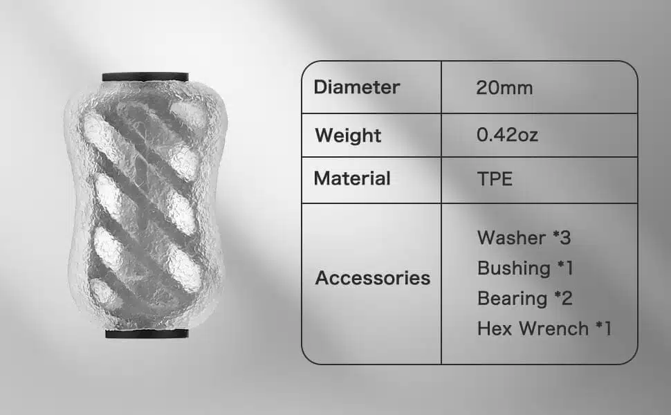 Gomexus TPE knob 20mm