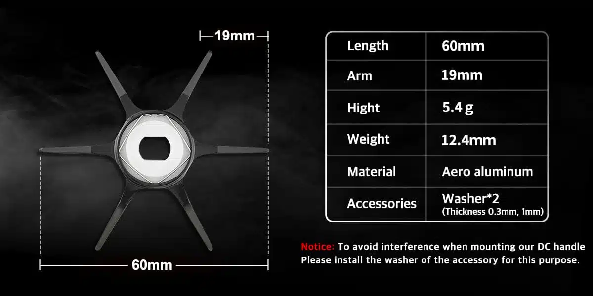 Gomexus DIY Aluminum Star Drag for Shimano Reels 1 Star drag