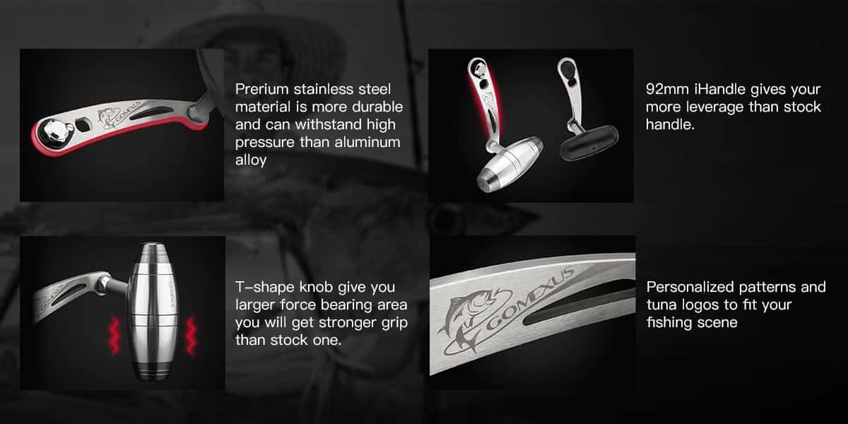 Gomexus iHandle SS92 for Penn Senator 112H 113H 114H 115H Reel Power Handle 3 Gomexus iHandle SS92 for Penn special senator