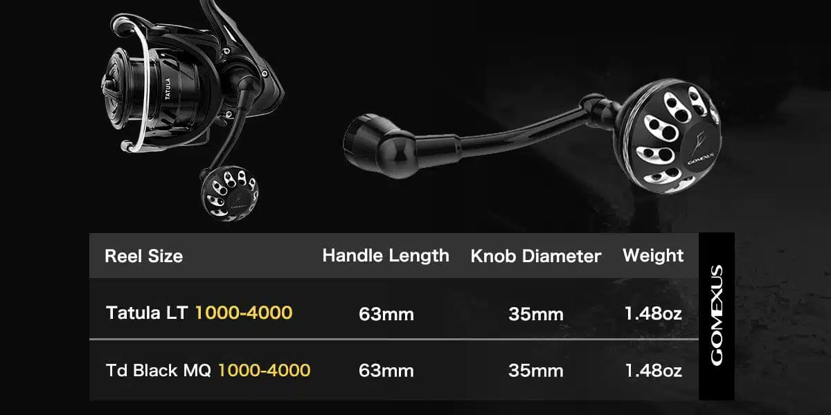 Gomexus Plug&Play Aluminum Power Handle For Daiwa Tatula LT Spinning Reel 1 Gomexus handle