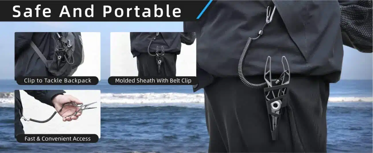 Portable tool with convenient attachment options.