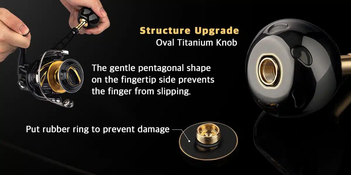 Gomexus Aluminum Handle with Titanium Knob LMY-TB50 2 TB50 KNOB