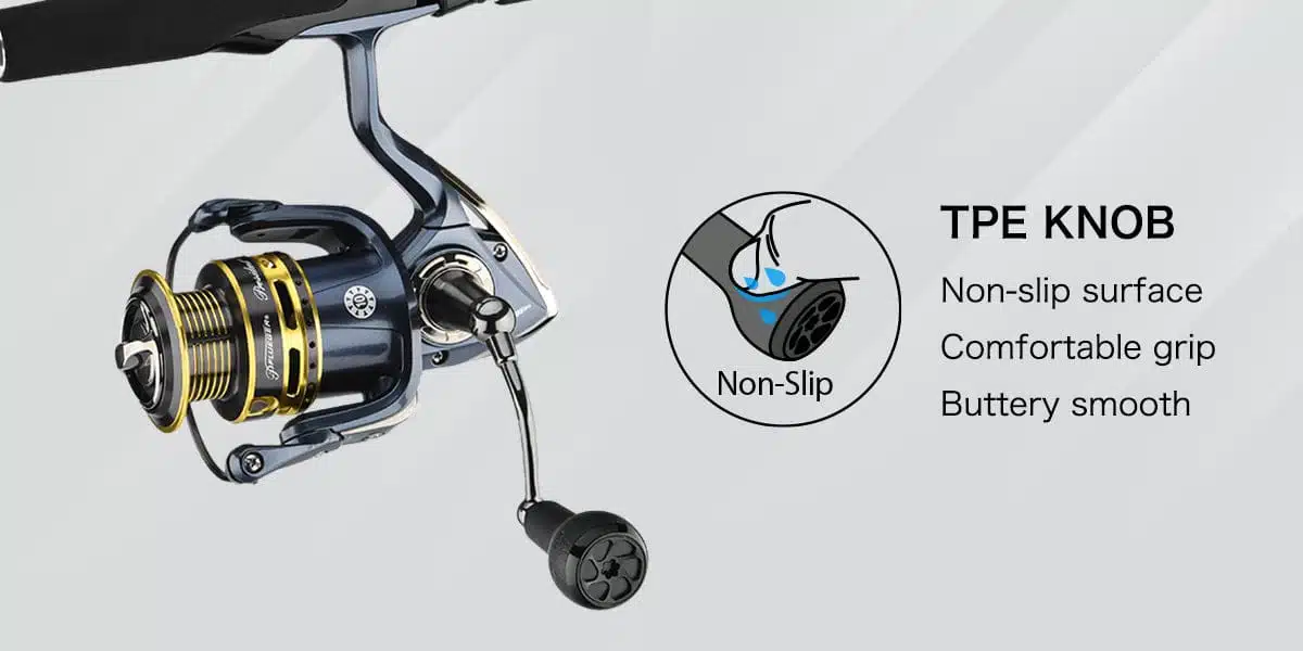 Gomexus Aluminum Handle for Pflueger President Spinning Reel 2 Handle for pflueger