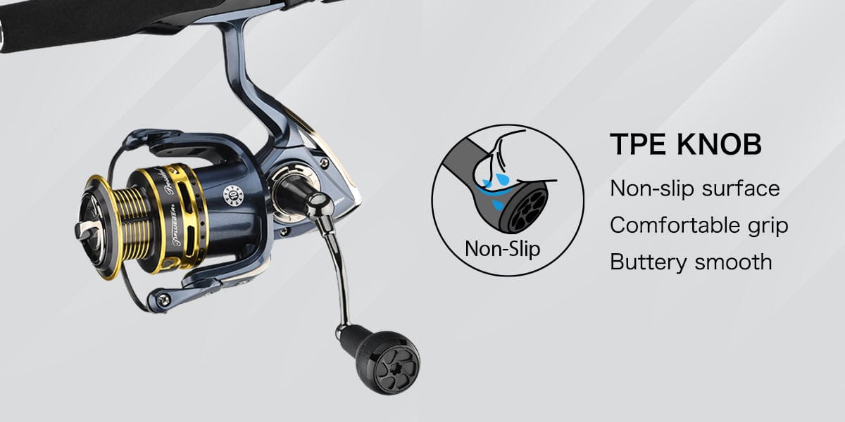 Gomexus Aluminum Handle for Pflueger President Spinning Reel 2 Handle for pflueger